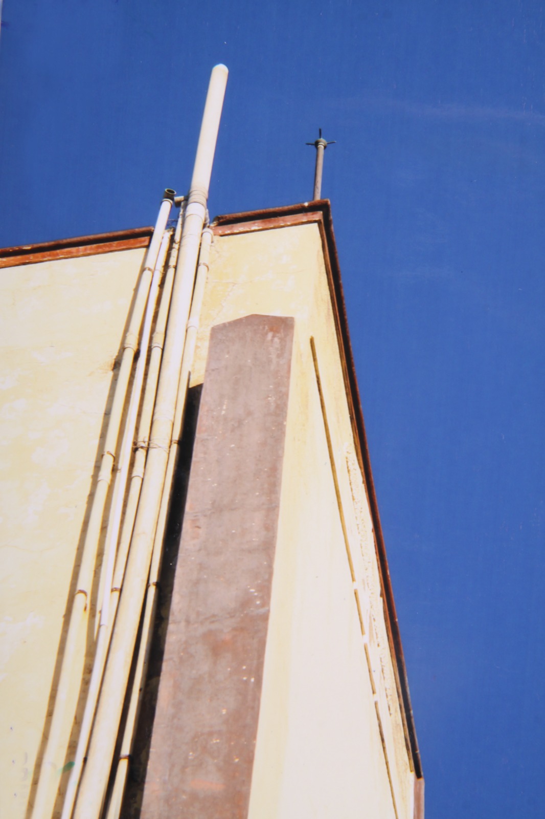 Water tank pipes