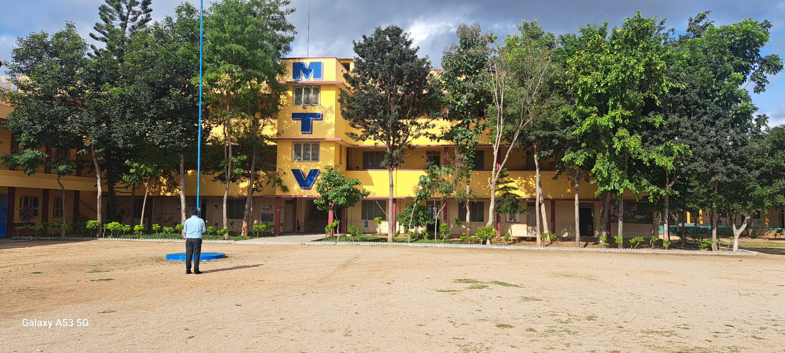 Campus view with trees
