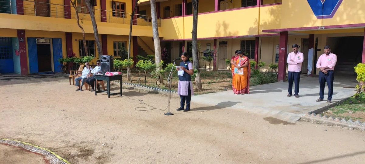 Students taking part in school activities