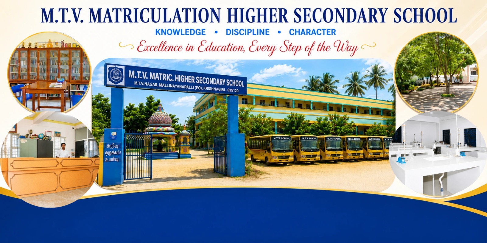 M.T.V. Matriculation Higher Secondary School - Knowledge, Discipline, Character. Excellence in Education, Every Step of the Way